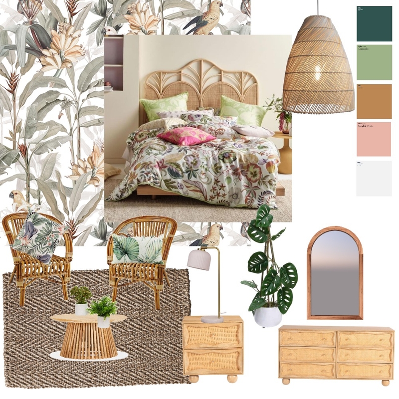 Tropical bedroom Mood Board by sapokazipokwana@gmail.com on Style Sourcebook