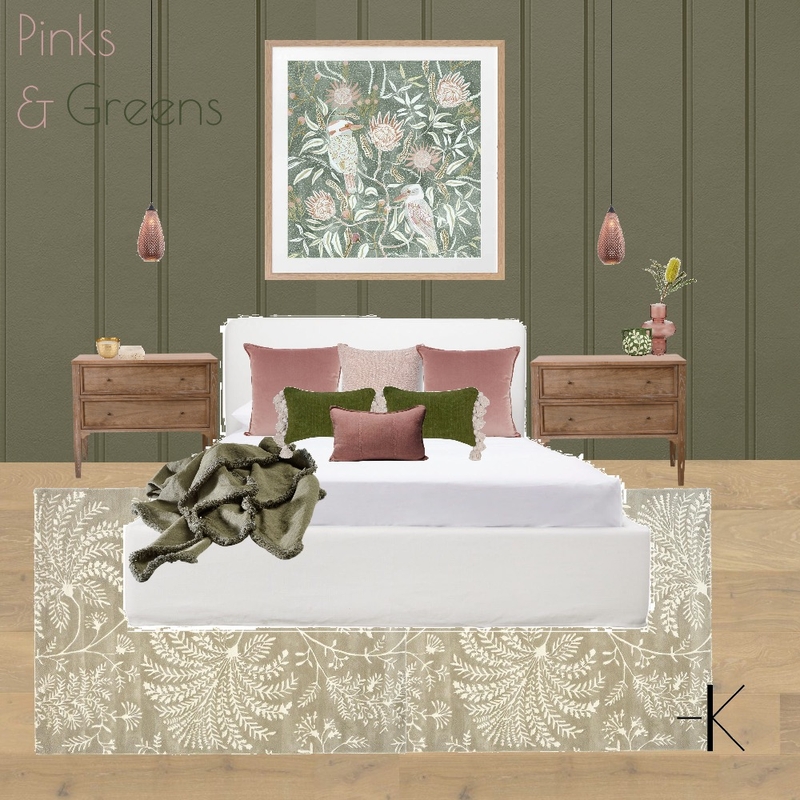 Pink & Green Always to be seen. Mood Board by Emma Knight Design on Style Sourcebook