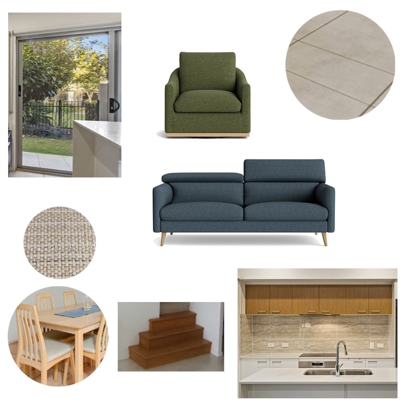 Living/Dining - Denim/Forest Green Mood Board by BigRed1 on Style Sourcebook