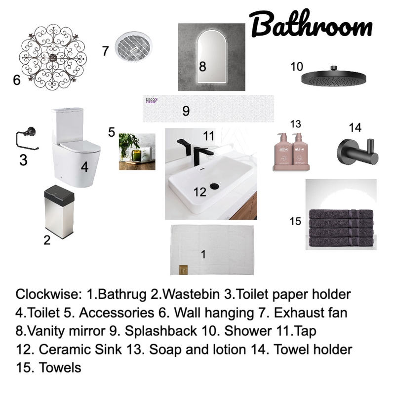 Bathroom board Mood Board by sandhyat23 on Style Sourcebook