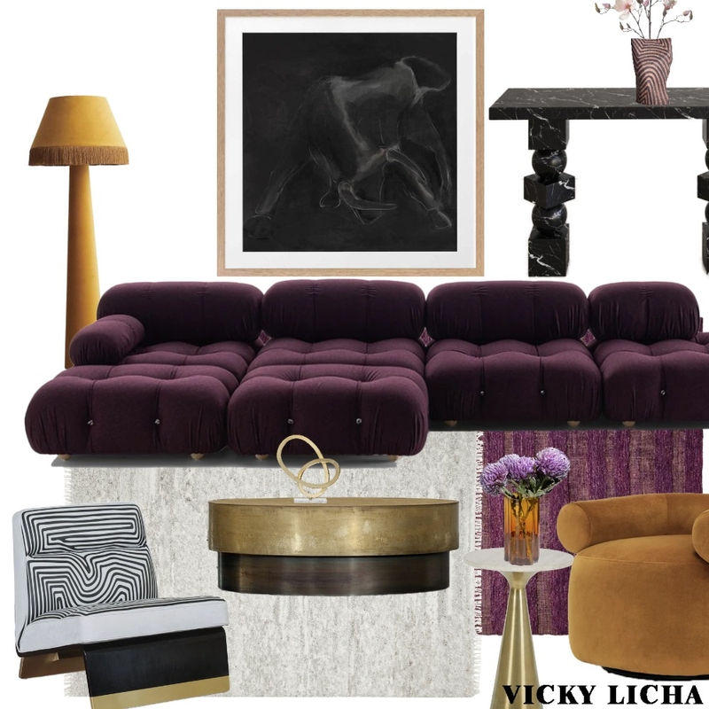 black Mood Board by VICKYLICHA on Style Sourcebook