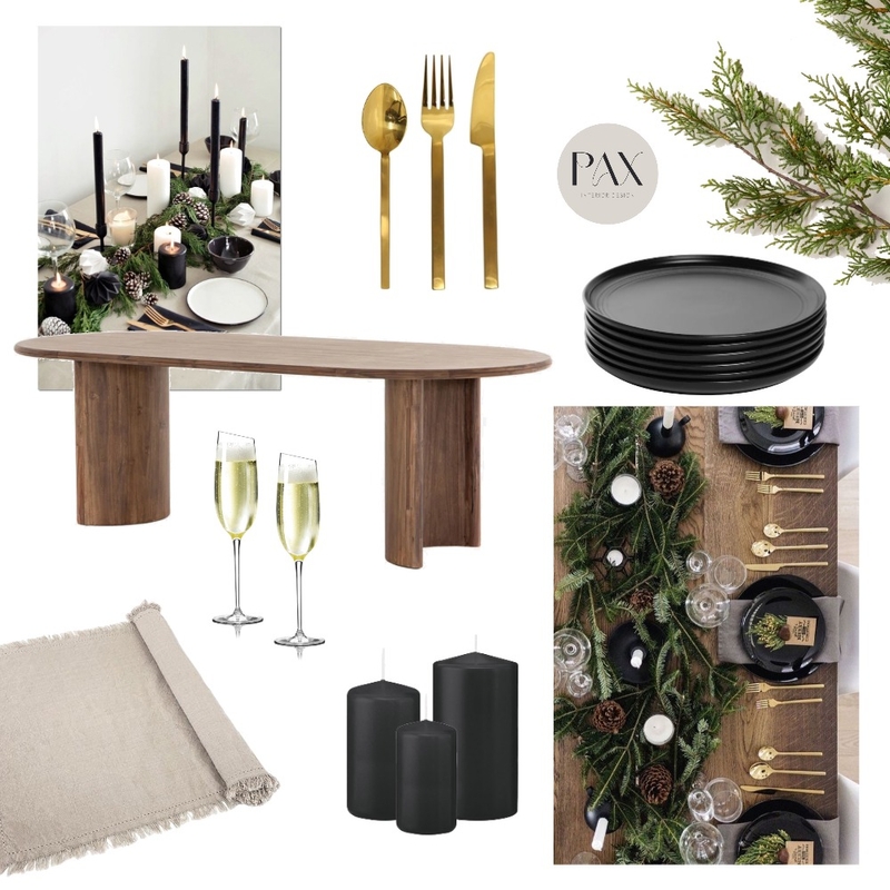 Christmas Dining Mood Board by PAX Interior Design on Style Sourcebook