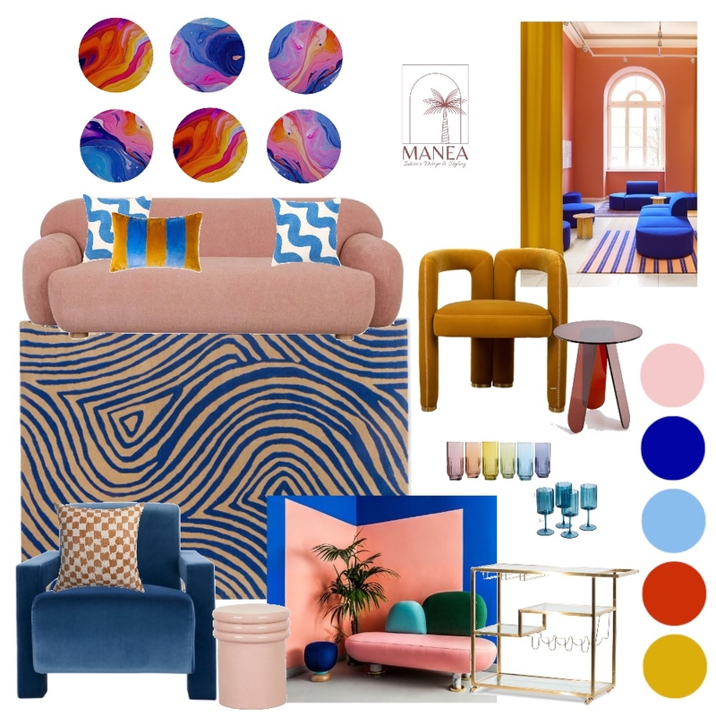 Memphis Mood Board by Manea Interior Design & Styling on Style Sourcebook