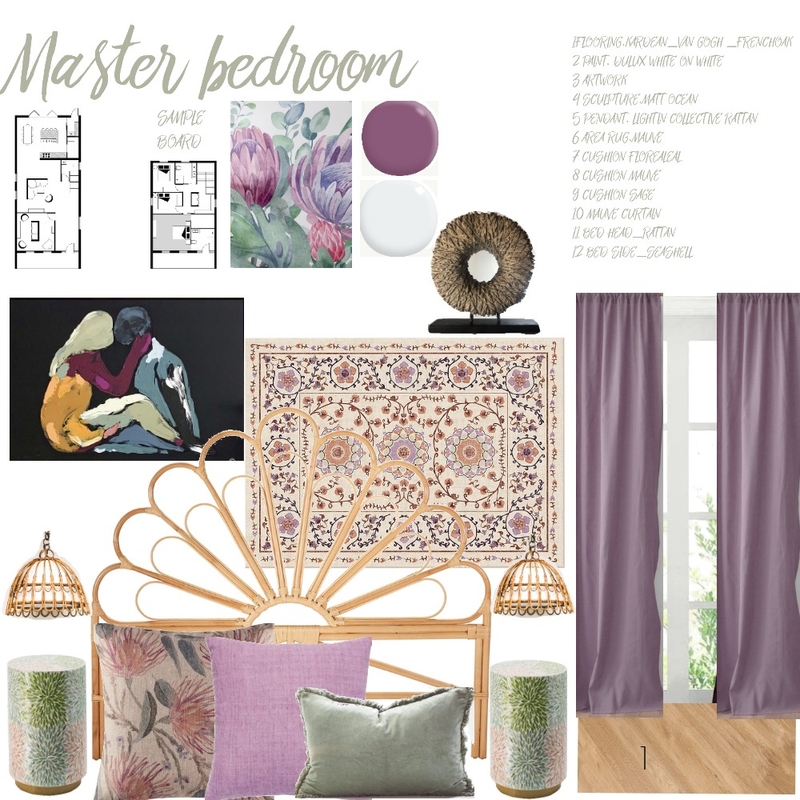 Master Bedroom Sample Board_10_301123_ULTIMOwendi non mi ha risposto_ Mood Board by manu' on Style Sourcebook