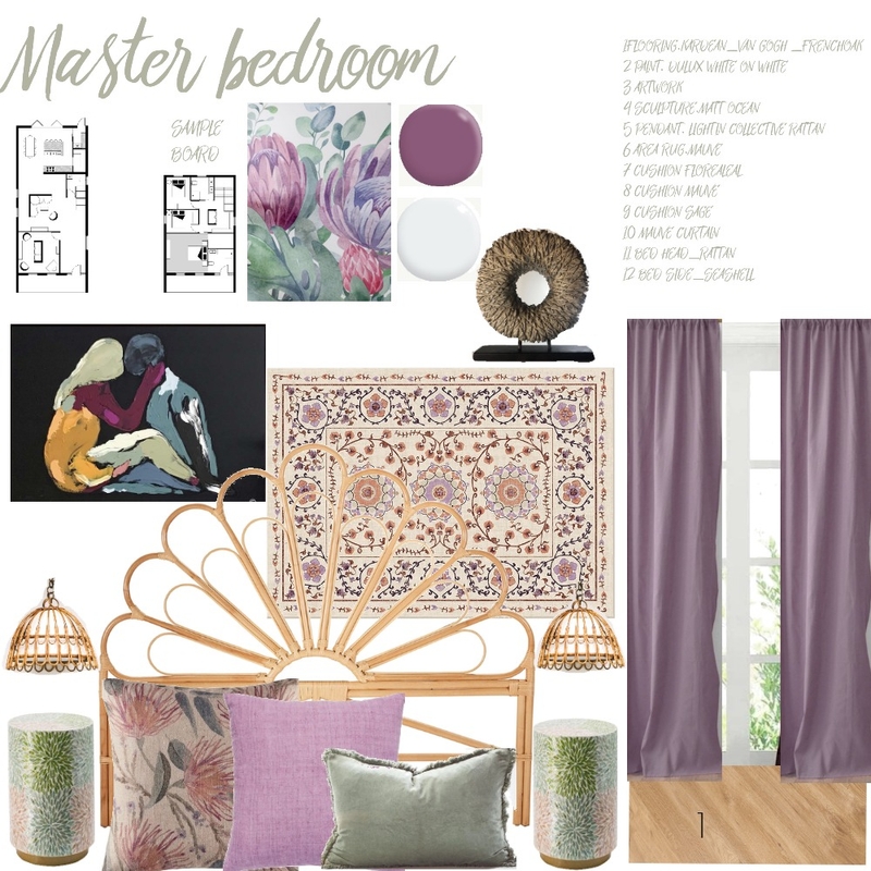 Master Bedroom Sample Board_11_301123_ULTIMOwendi non mi ha risposto_ Mood Board by manu' on Style Sourcebook