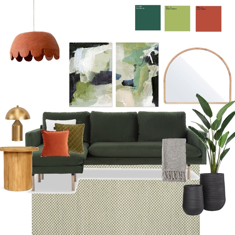 Green Sofa Mood Board by The Interiors Assembly by Kelly Ferraro on Style Sourcebook