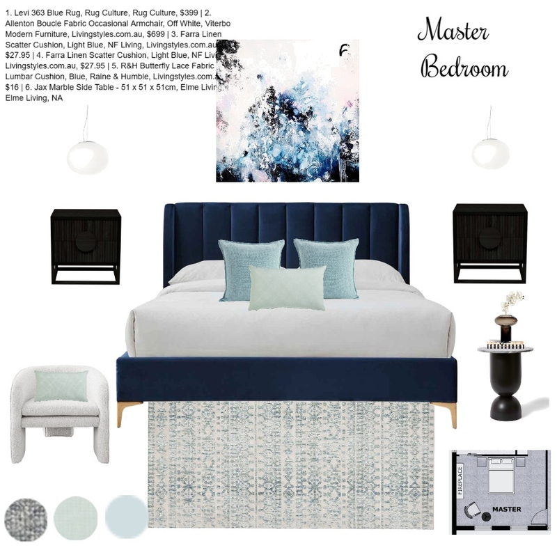 Bedroom v6 Mood Board by Efi Papasavva on Style Sourcebook
