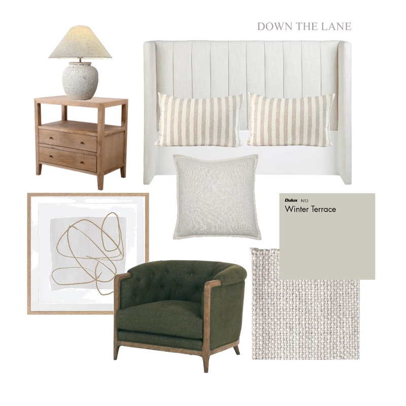 MASTER BEDROOM Mood Board by DOWN THE LANE by Tina Harris on Style Sourcebook