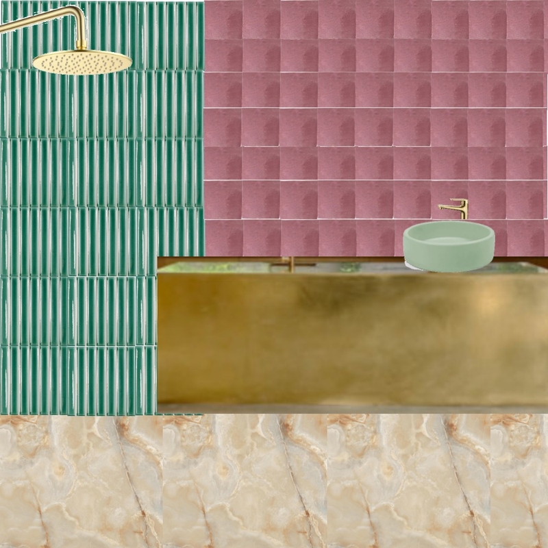 Bath - Green Pink Honey Mood Board by dl2407 on Style Sourcebook