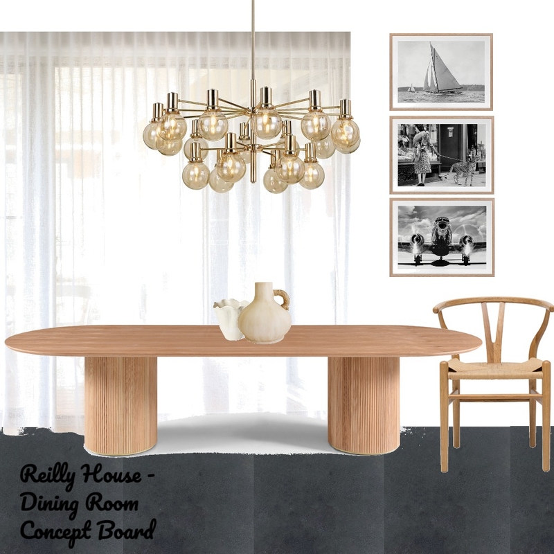 Neutral & Gold Dining Room Mood Board by AlexandraT15 on Style Sourcebook