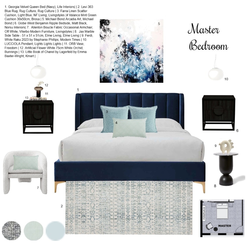 Bedroom final Mood Board by Efi Papasavva on Style Sourcebook