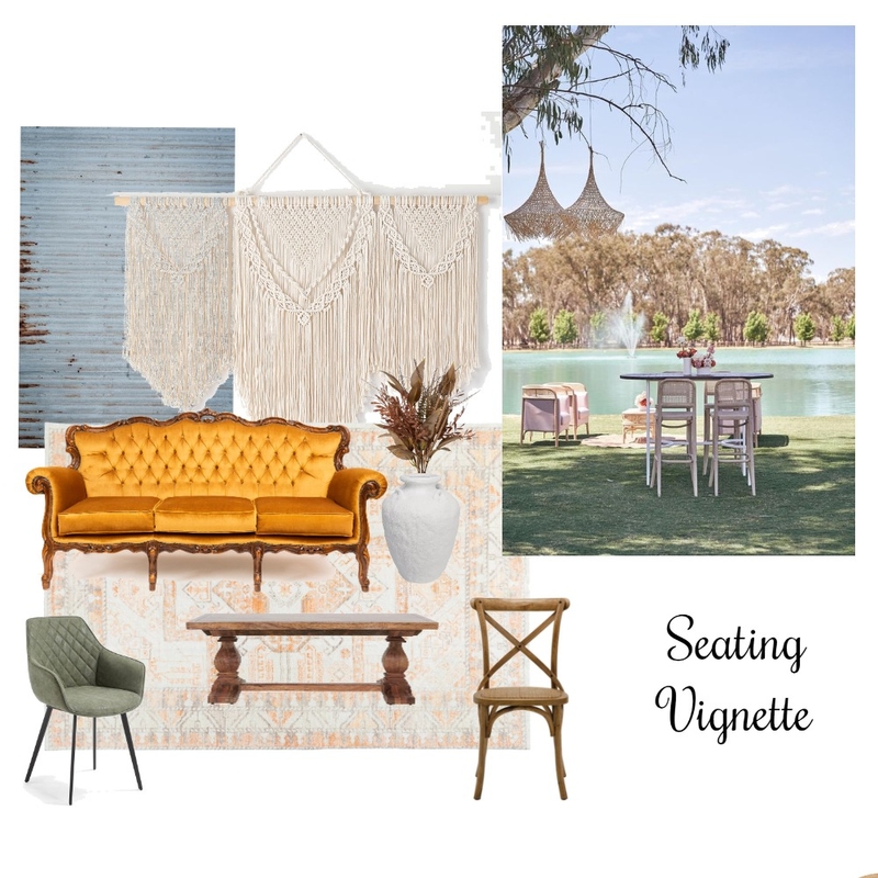 Wedding- Seating Vignette Mood Board by Cailin.f on Style Sourcebook