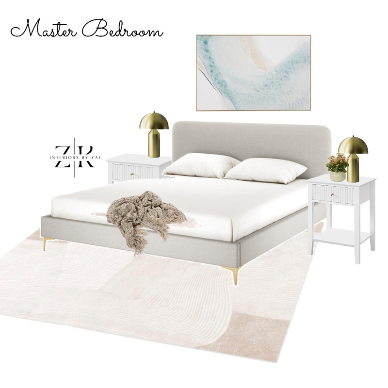 Master bedroom - Pastel Mood Board by Interiors By Zai on Style Sourcebook