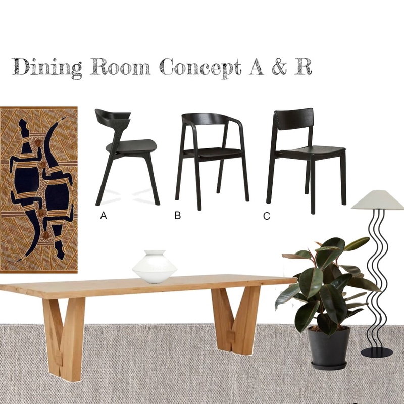 A&R Dining Room Mood Board by Lisa Crema Interiors and Styling on Style Sourcebook