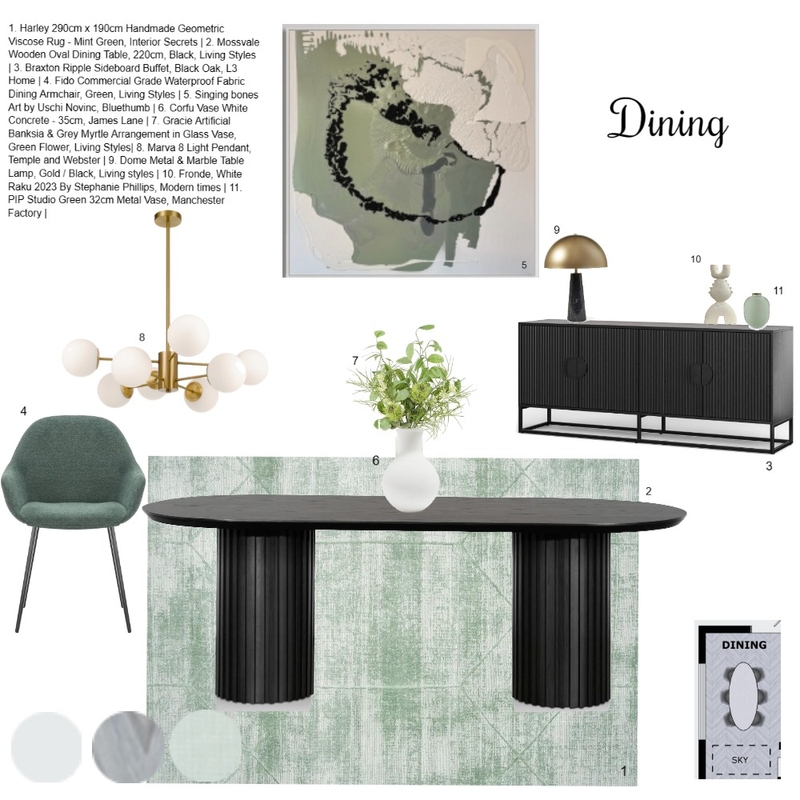 dining room final Mood Board by Efi Papasavva on Style Sourcebook