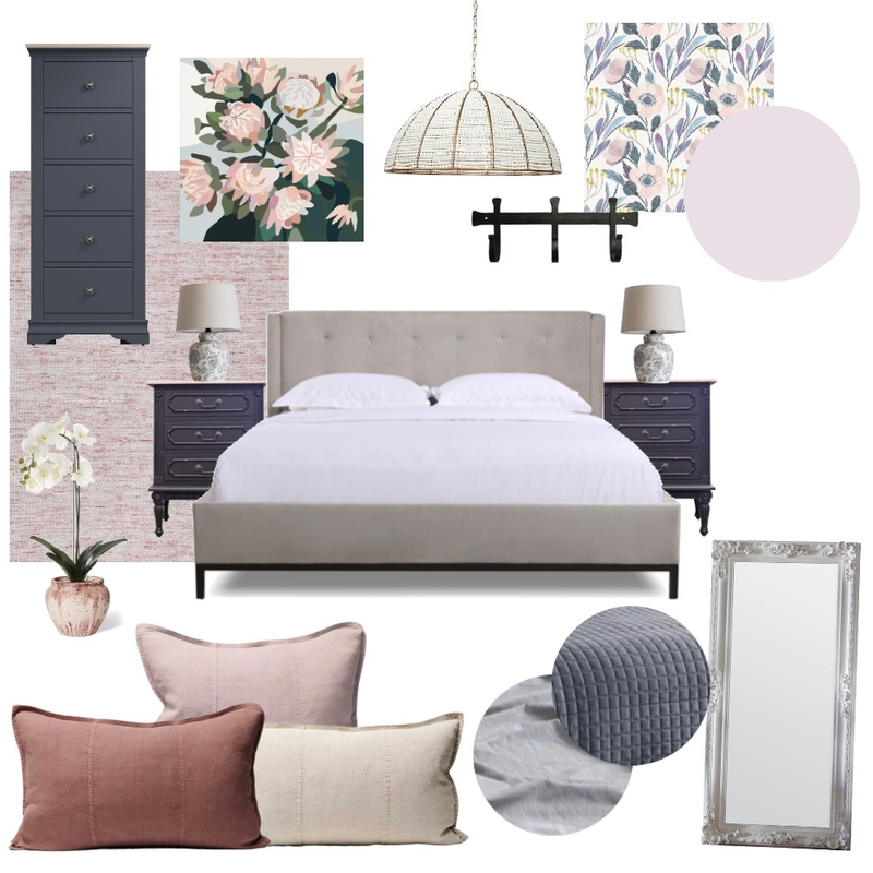 bedroom - semi-romantic style Mood Board by Kyriakh on Style Sourcebook