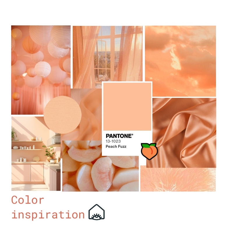 PANTONE 13-1023 Peach Fuzz Mood Board by ADesignAlice on Style Sourcebook