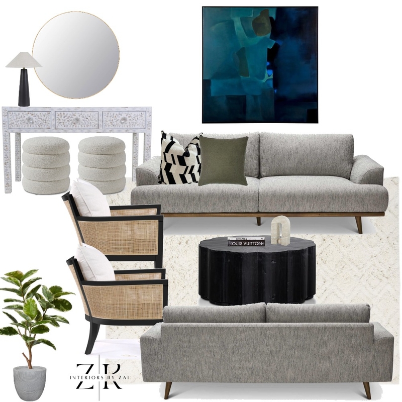 Modern Mid Century Mood Board by Interiors By Zai on Style Sourcebook