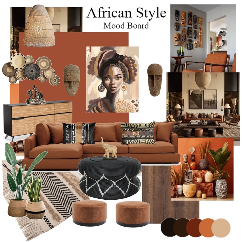 African Style Mood Board Mood Board by HaneenDwellingDreams on Style Sourcebook