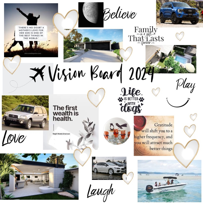 Vision board 2024 Mood Board by Tanya on Style Sourcebook