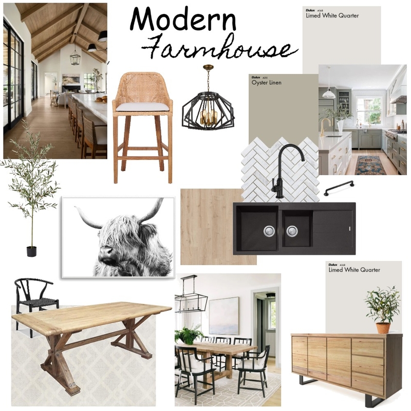 Modern Farmhouse Mood Board by Smitty on Style Sourcebook