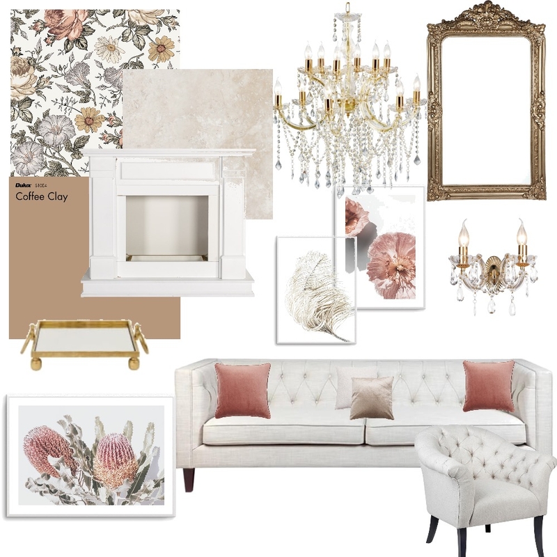 Victorian Inspired Living Area Mood Board by elexishernandez on Style Sourcebook