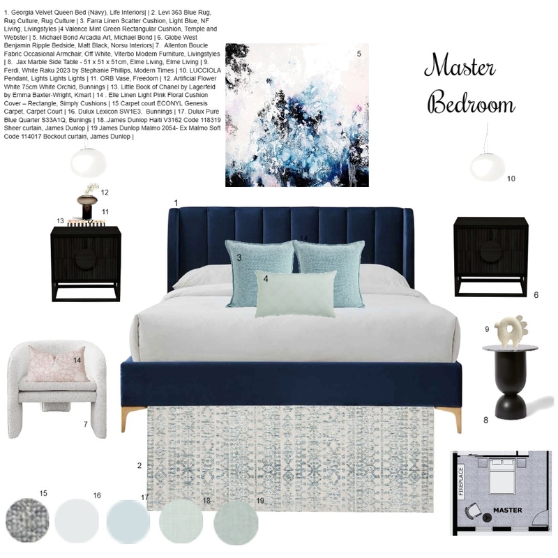 Bedroom final v2 draft 7 - 19 12 23 Mood Board by Efi Papasavva on Style Sourcebook