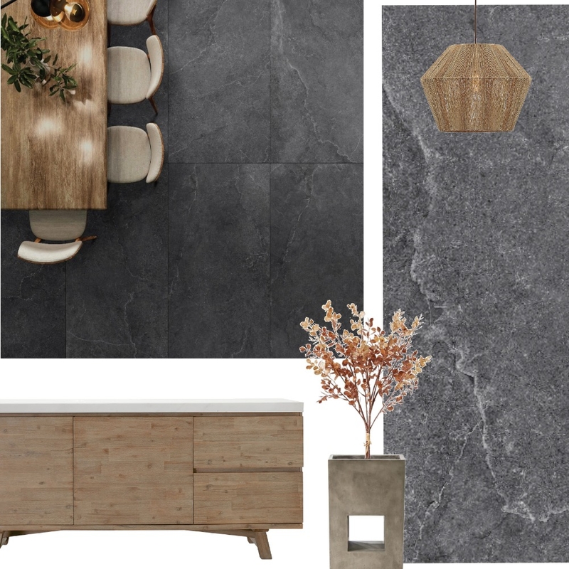 Anz Coal Matt Tile Mood Board by Cheapestiles on Style Sourcebook