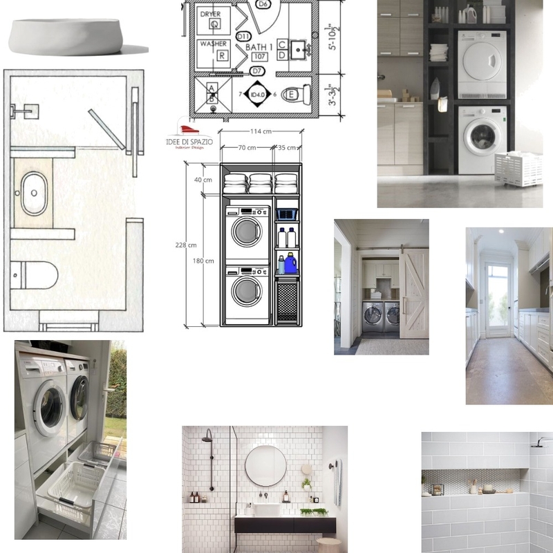 IDI Assignment 4 - guest bathroom & laundry Mood Board by bedols@yahoo.com on Style Sourcebook