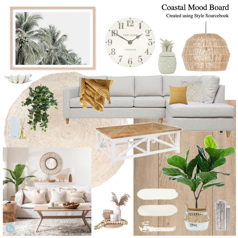 Coastal Mood Board Mood Board by Caity on Style Sourcebook