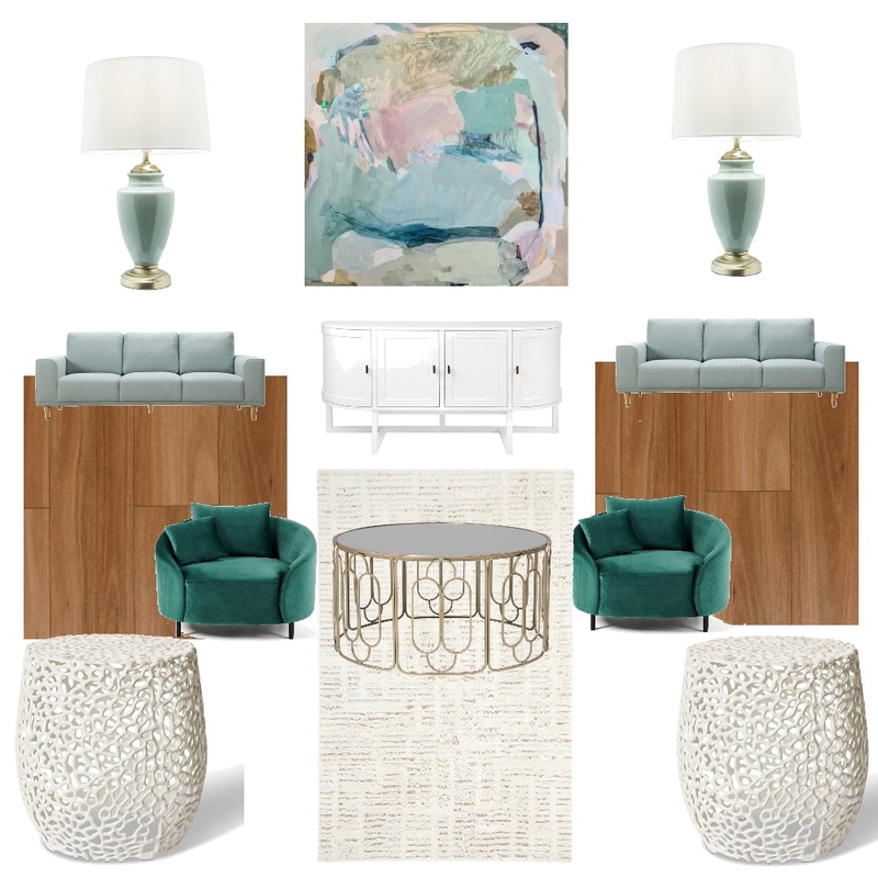 Mid Century Touch of Glam Mood Board by Land of OS Designs on Style Sourcebook