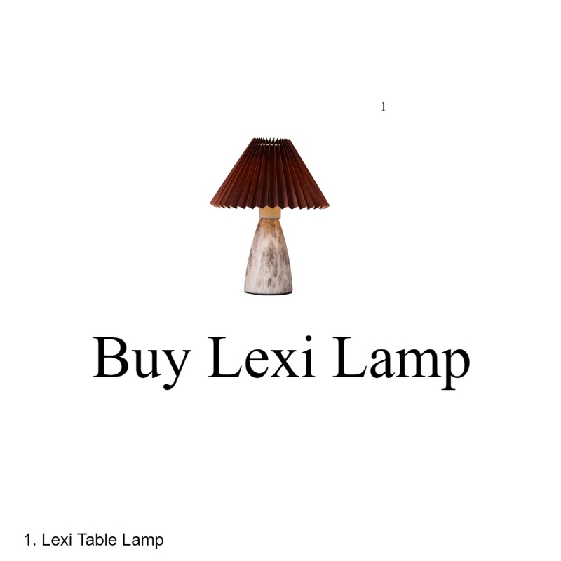 Buy Lexi Table Lamp Mood Board by blinkthemes6278 on Style Sourcebook