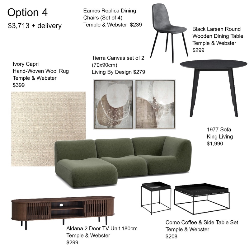 Pete's apartment option 4 Mood Board by MintEquity on Style Sourcebook