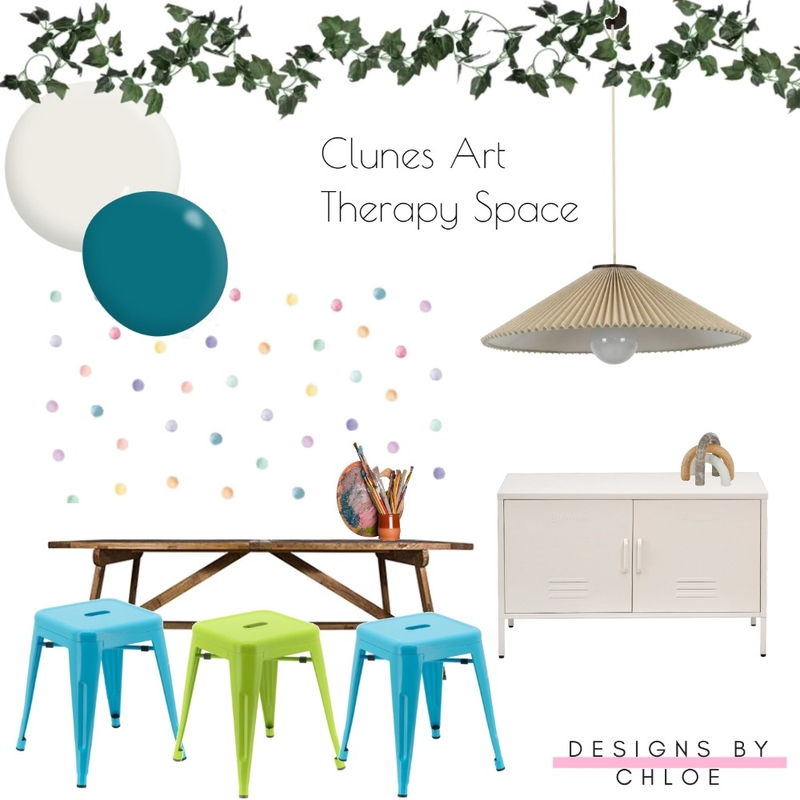 Clunes Art Therapy Space Mood Board by Designs by Chloe on Style Sourcebook