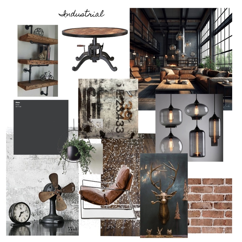 Industrial Mood Board by Tarnya on Style Sourcebook