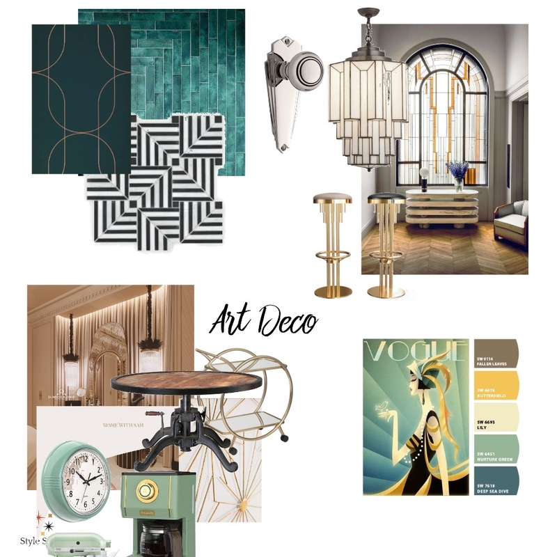 Art Deco Mood Board by Tarnya on Style Sourcebook