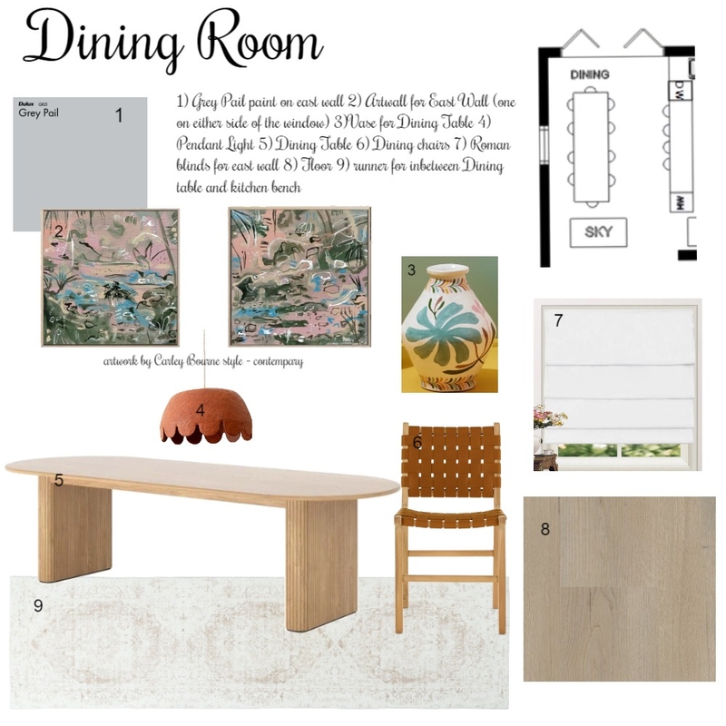 Dining room sample Board Mood Board by Nikshodgson Interior Designs on Style Sourcebook