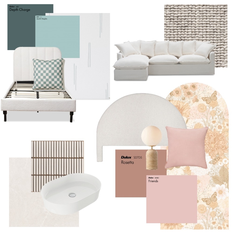 First Floor - Colour Scheme 1 Mood Board by Sarah Bragias on Style Sourcebook