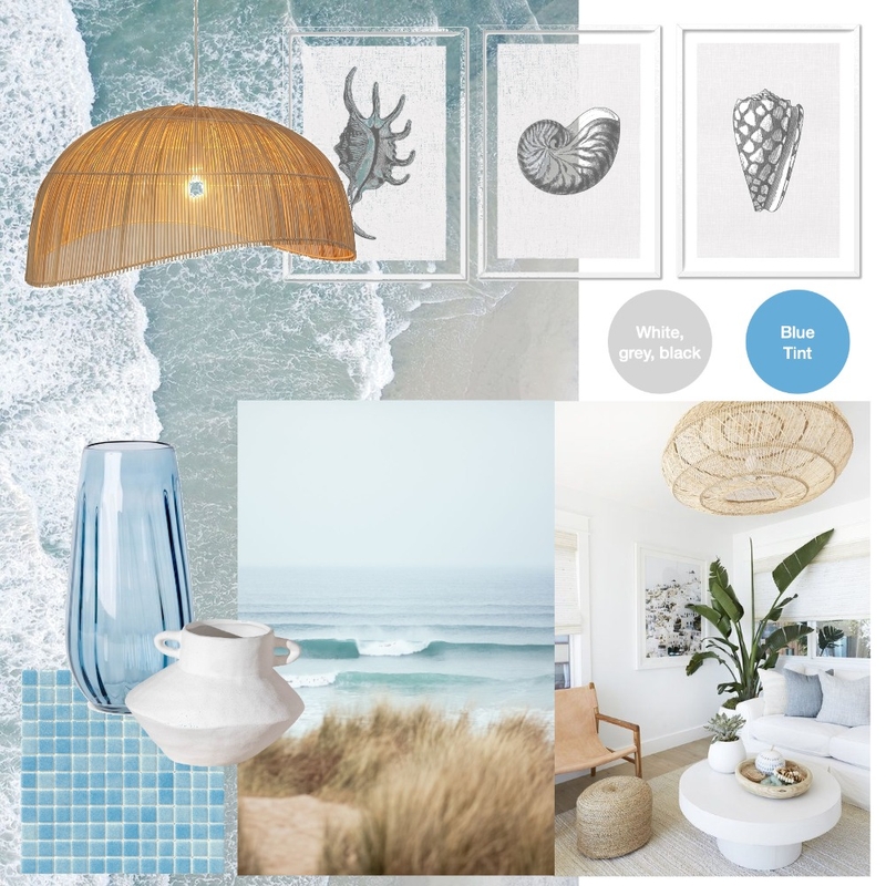 Accented Achromatic style - blue/white Mood Board by Chris on Style Sourcebook