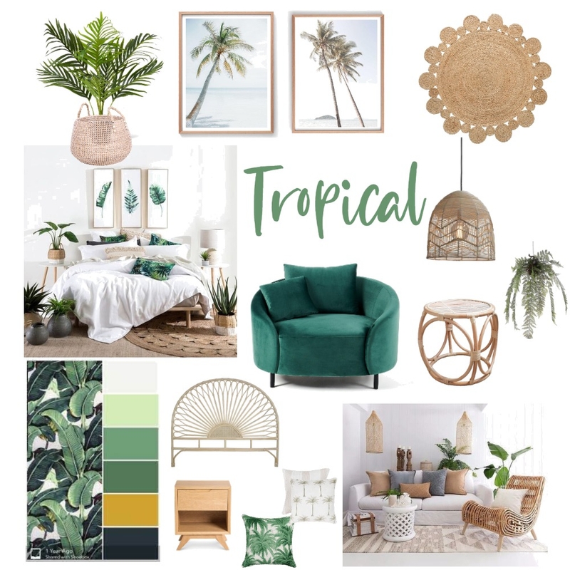 Tropical Mood Board by KarenMcMillan on Style Sourcebook