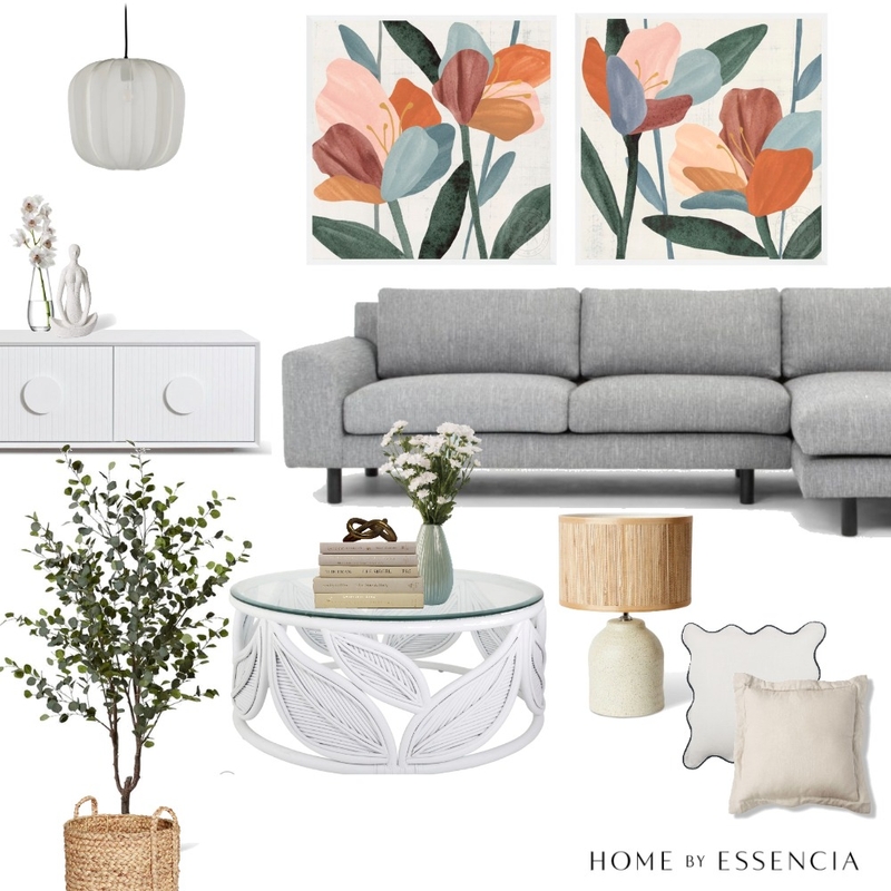 Modern Boho neutral lounge Mood Board by Essencia Interiors on Style Sourcebook