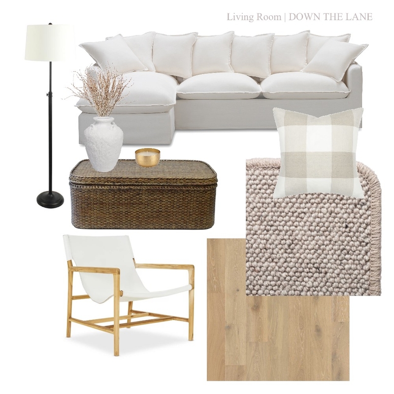 Living Room Mood Board by DOWN THE LANE by Tina Harris on Style Sourcebook