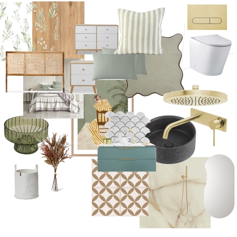 Bedroom 1 & bathroom Mood Board by Rendiinem on Style Sourcebook