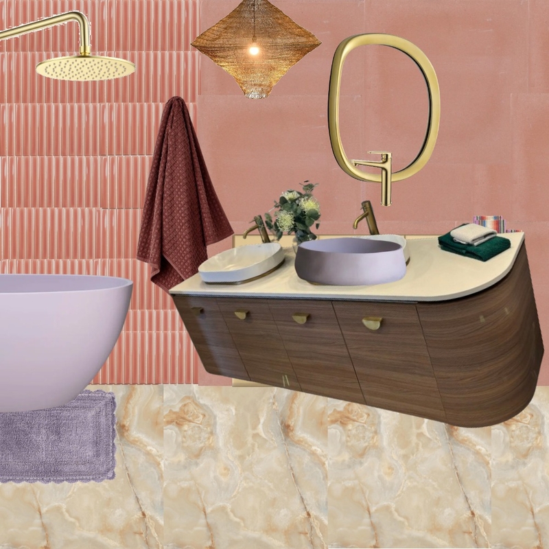 Bath - Peach & Lilac 1 Mood Board by dl2407 on Style Sourcebook