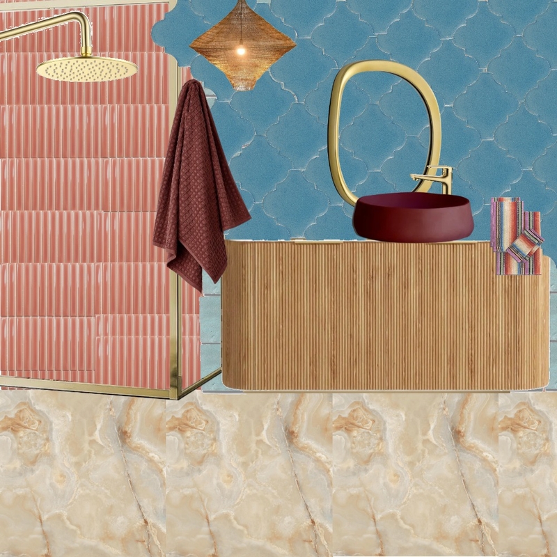 Bath - Peach & Blue Mood Board by dl2407 on Style Sourcebook