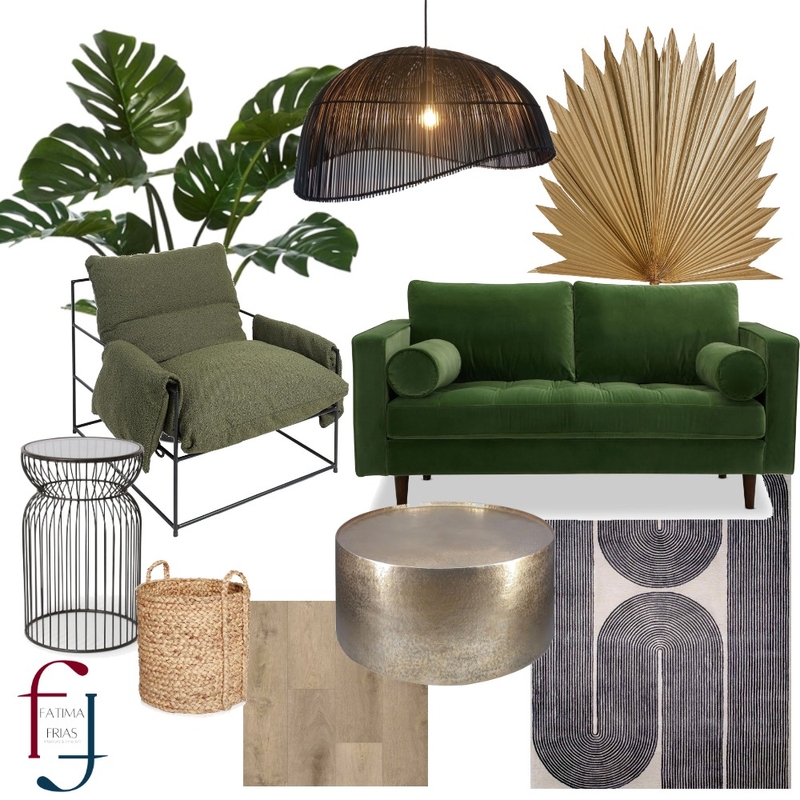 Luxe Green by Fatima Frias Mood Board by Fatima Frias Interiors and Custom Digital Art on Style Sourcebook