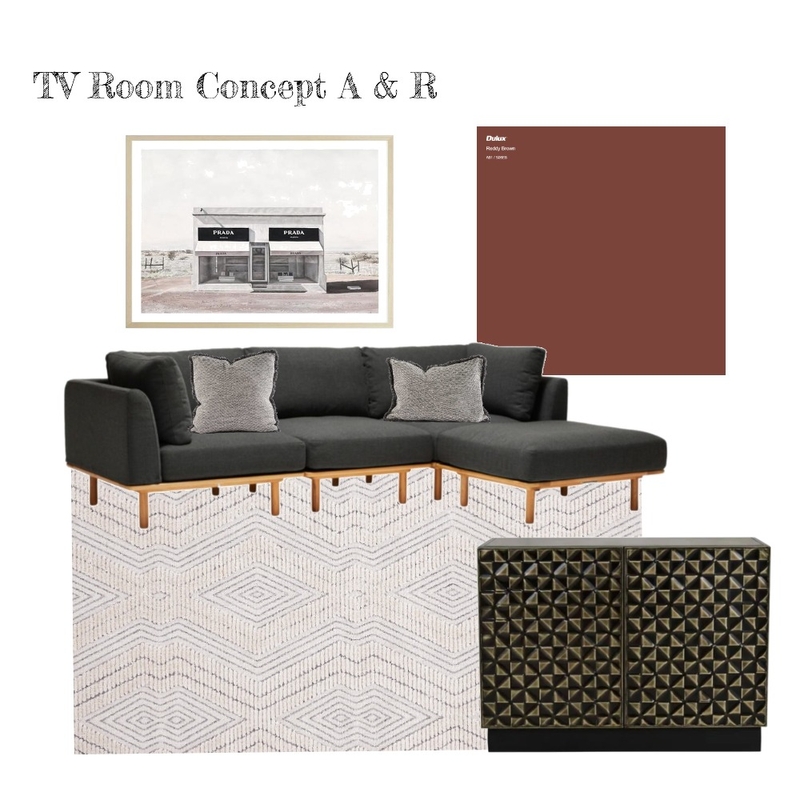 A&R TV Room 1 Mood Board by Lisa Crema Interiors and Styling on Style Sourcebook