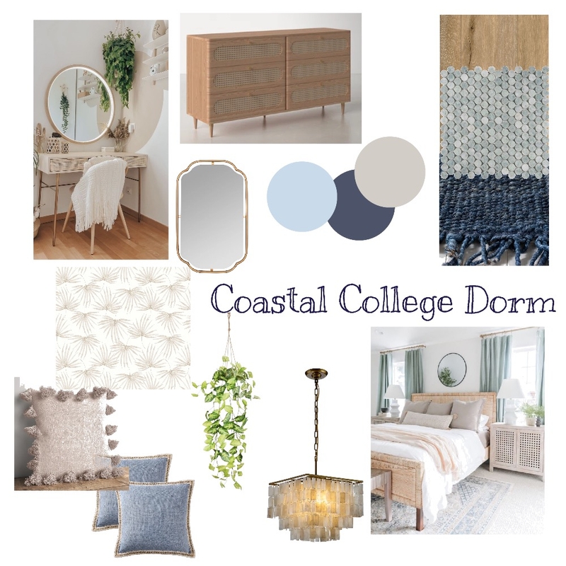 Coastal College Dorm Mood Board by gordonjuju01@yahoo.com on Style Sourcebook