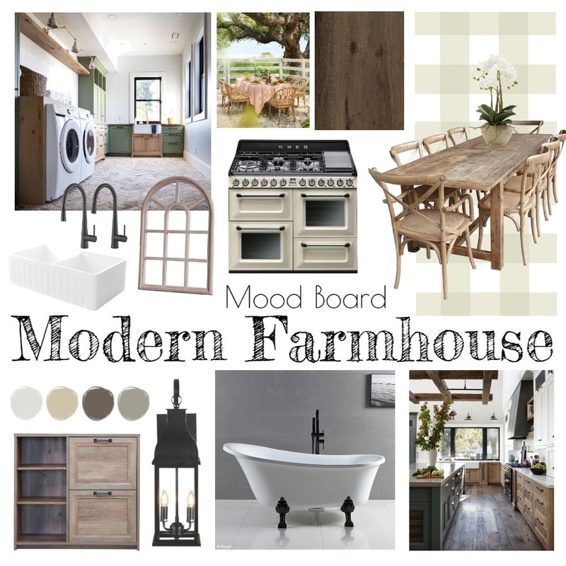 Modern Farmhouse Mood Board by candicejnott@gmail.com on Style Sourcebook