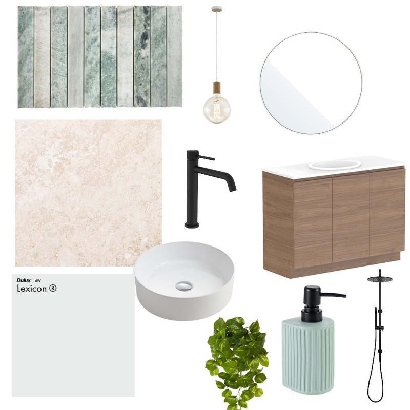 Bathroom green feature Mood Board by murrayann on Style Sourcebook